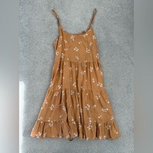 PacSun Floral Tan Dress
